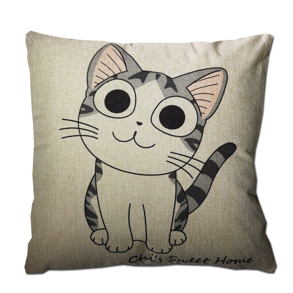 Cojín CHI CAT 5 algodón 45×45 – incluye relleno