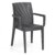 Silla exterior Gris antracita ELODY ARMS