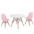 Pack de 2 sillas infantil Rosa TOW WOOD + mesa TOW 60
