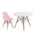 Pack de silla infantil Rosa TOW WOOD + mesa TOW 60