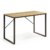 Mesa escritorio LISBET 120×60 – DM Natural – metal Negro