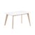 Mesa de comedor ARVA 140×80  – lacado Blanco – madera Natural