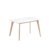 Mesa de comedor ARVA 120×75  – lacado Blanco – madera Natural
