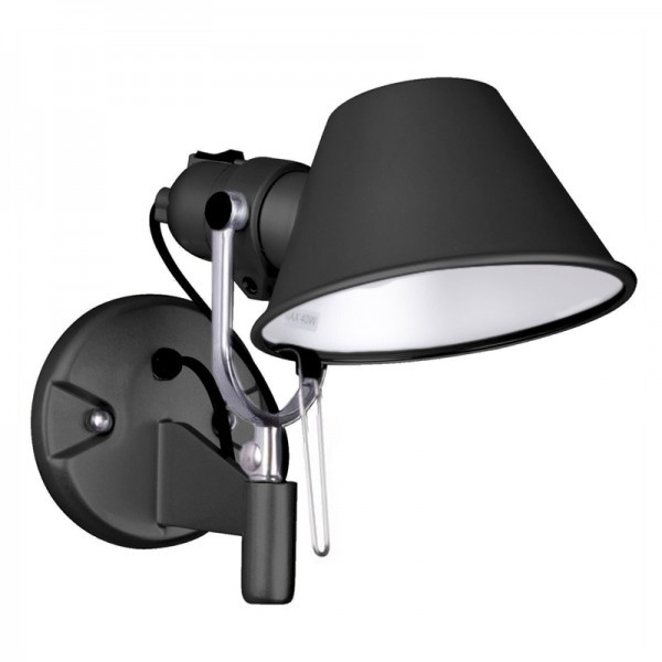 Lámpara aplique TOLOMEO Style – aluminio Negro