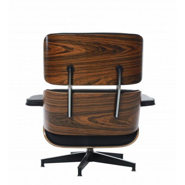 Sillón y ottoman LOUNGE RELAX - similpiel Negro