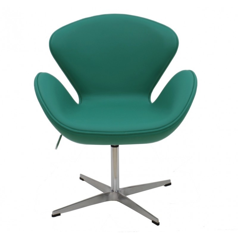 Sillón SWAN AIR - tapizado polipiel Turquesa - ARNE JACOBSEN Style