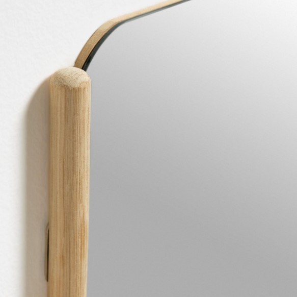 Espejo SMOOTH SMALL - madera de roble Natural
