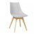 Silla de comedor Gris claro NORDIK SUPER FLAK