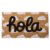 Felpudo HOLA – coco Natural