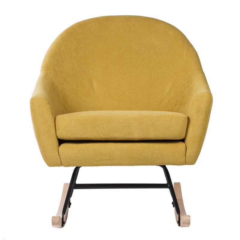 Silla mecedora Mostaza DENVER