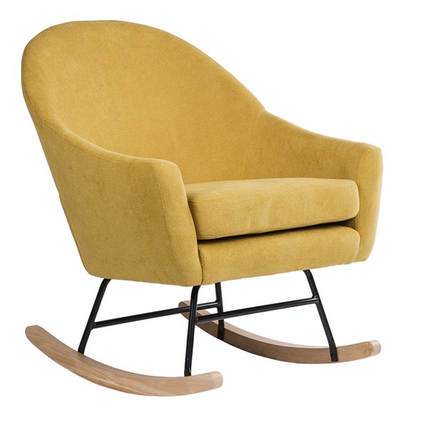 Silla mecedora Mostaza DENVER Silla mecedora Mostaza DENVER
