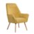 Sillón MIAMI – tejido Mostaza – madera Natural