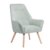 Sillón MIAMI – tejido Verde menta – madera Natural