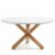 Mesa de comedor NORI 135 – madera de Roble – DM Blanco