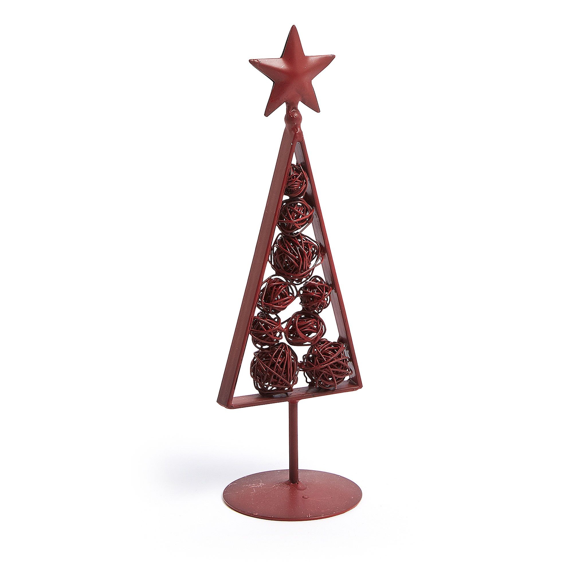Árbol decorativo XMAS – metal Rojo