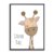 Lámina con marco BABY JIRAFA 30×40