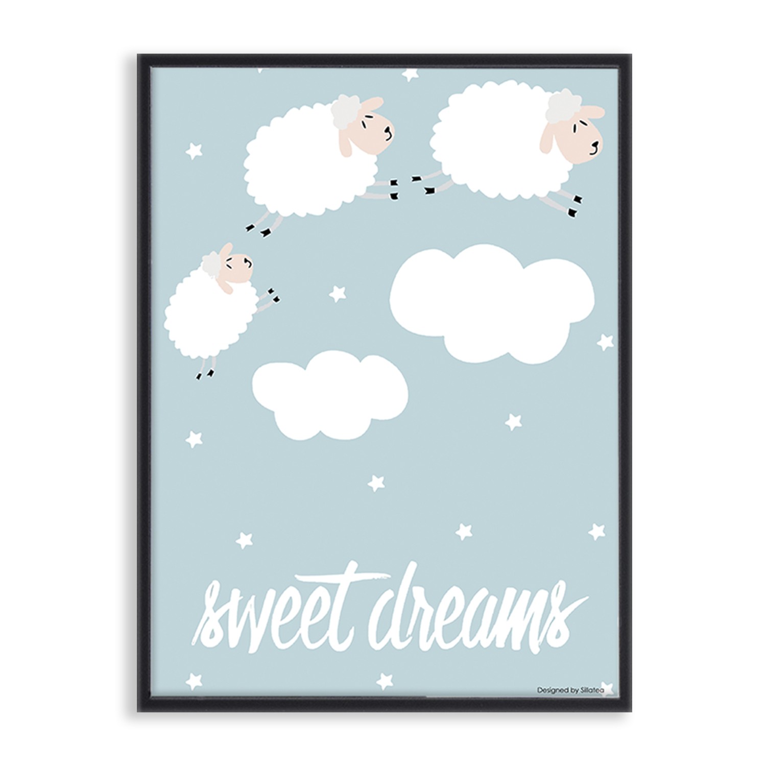 Lámina con marco BABY SWEET DREAMS 30×40