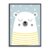Lámina con marco BABY BEAR SNOW 30×40