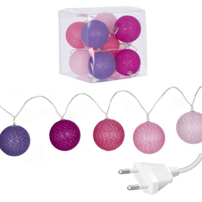 Guirnalda LED decorativa DELA  – algodón Rosa