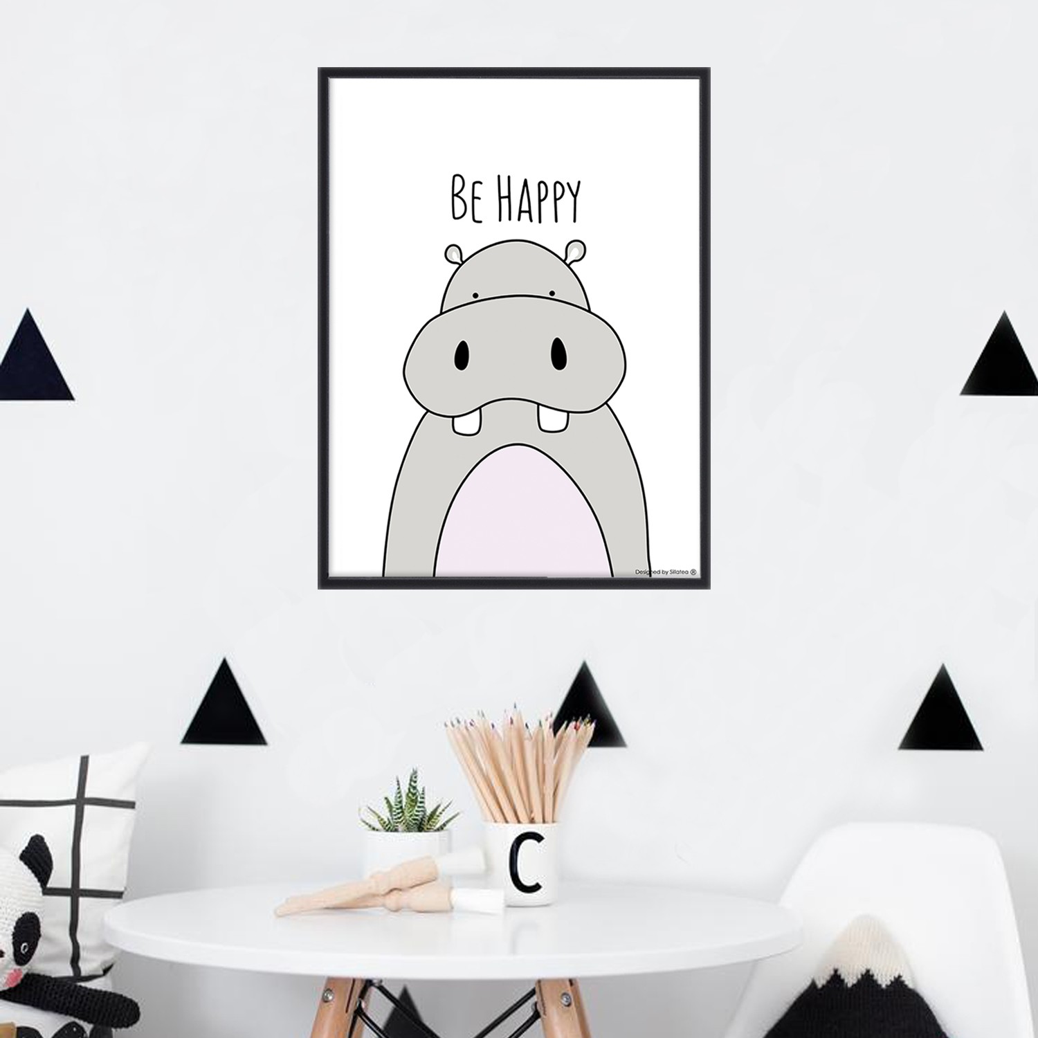 Lámina con marco BABY HYPO 30x40