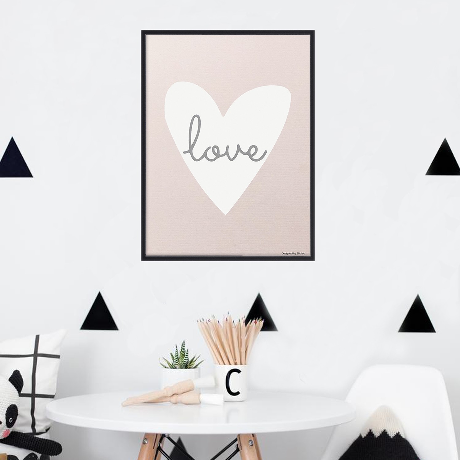 Lámina con marco BABY COCODRILO 30x40