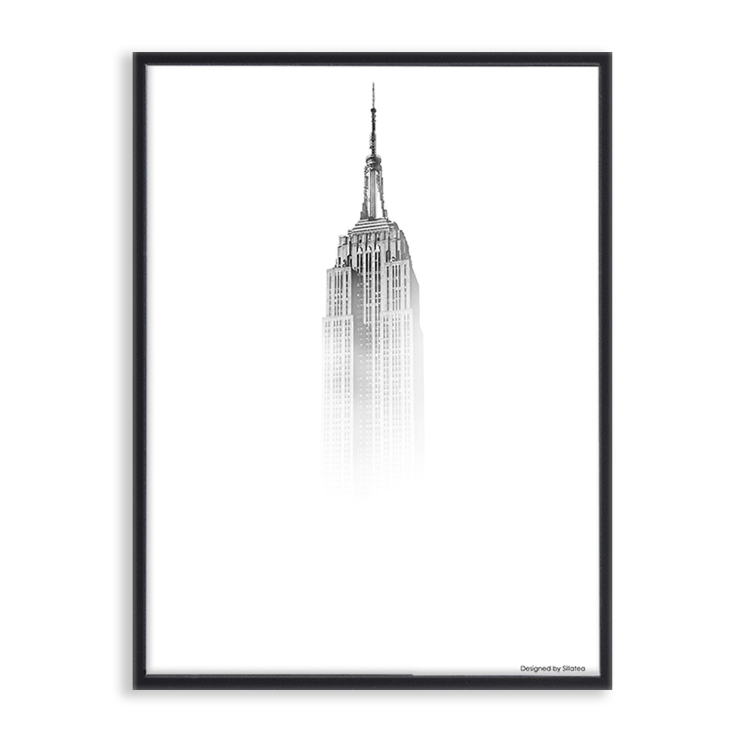 Lámina con marco EMPIRE STATE 30×40