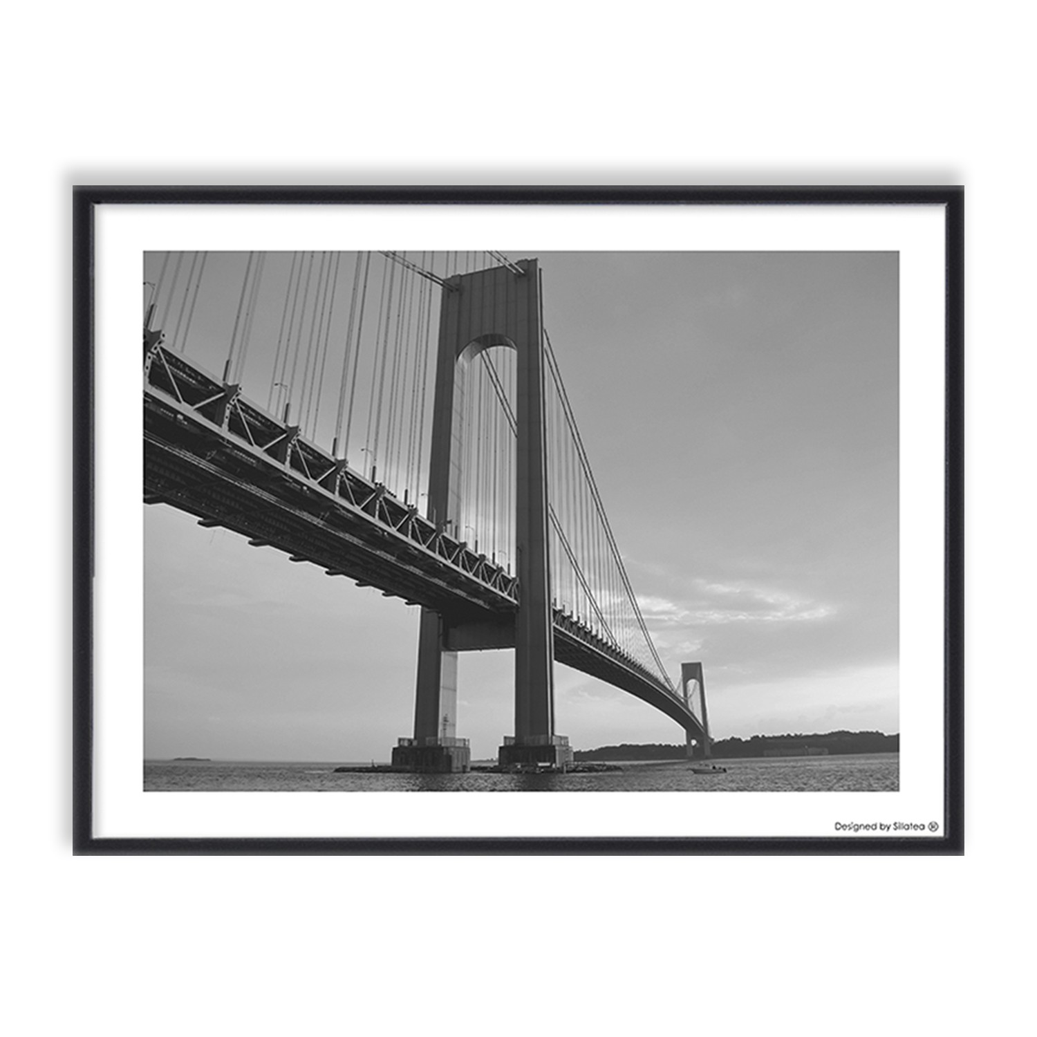 Lámina con marco CITY BRIDGE 30×40