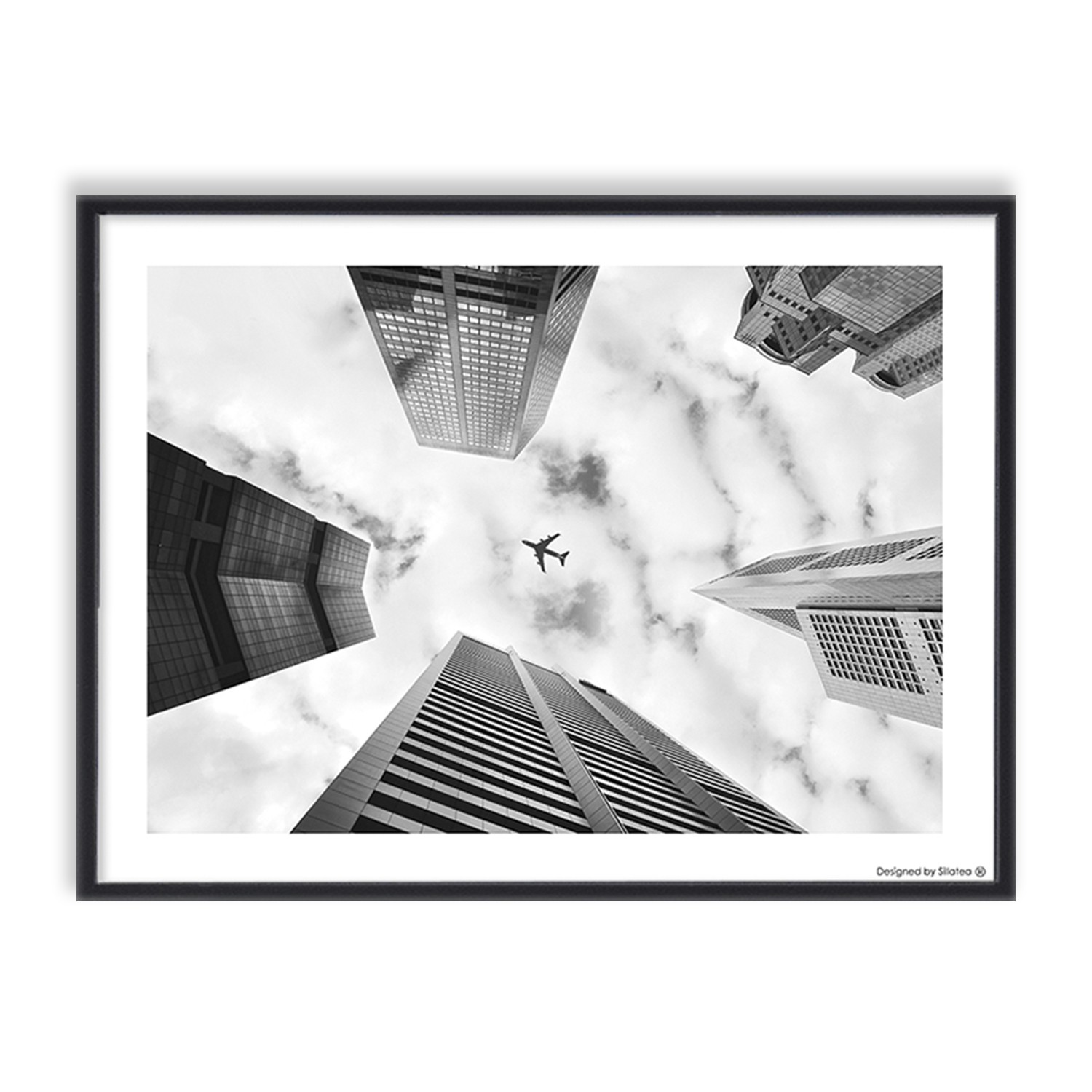 Lámina con marco SKY PLANE 30×40