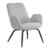 Sillón MEMPHIS – tejido Gris claro – metal Negro