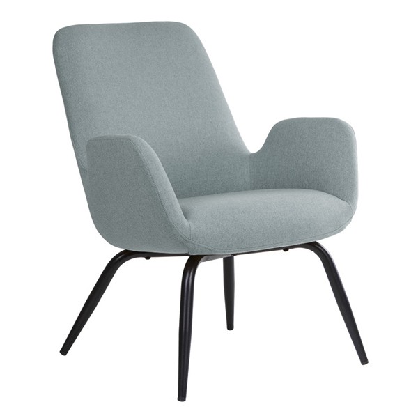Sillón MEMPHIS – tejido Verde menta – metal Negro