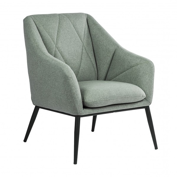 Sillón AUSTIN – tejido Verde menta – metal Negro