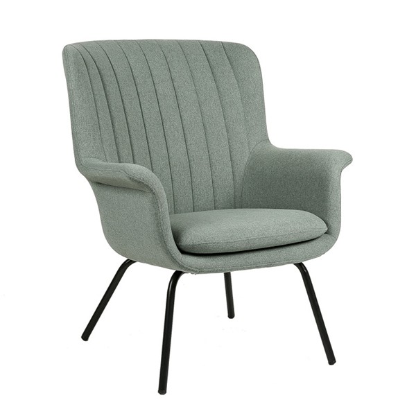 Sillón JALISCO – tejido Verde menta – metal Negro