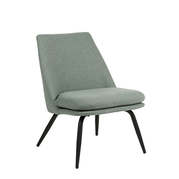 Sillón MONTERREY – tejido Verde menta – metal Negro
