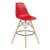 Taburete bajo TOW WOOD H68 – Rojo