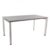 Mesa ASHBURY 160×80 – melamina Gris – metal Blanco