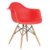 Silla de comedor Rojo TOW WOOD ARMS