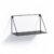 Estantería de pared rectangular TRICIO 20×40 – metal Negro