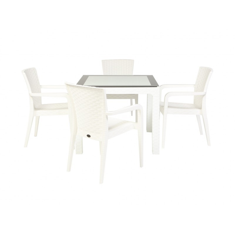 Silla de exterior Blanco JASMINE