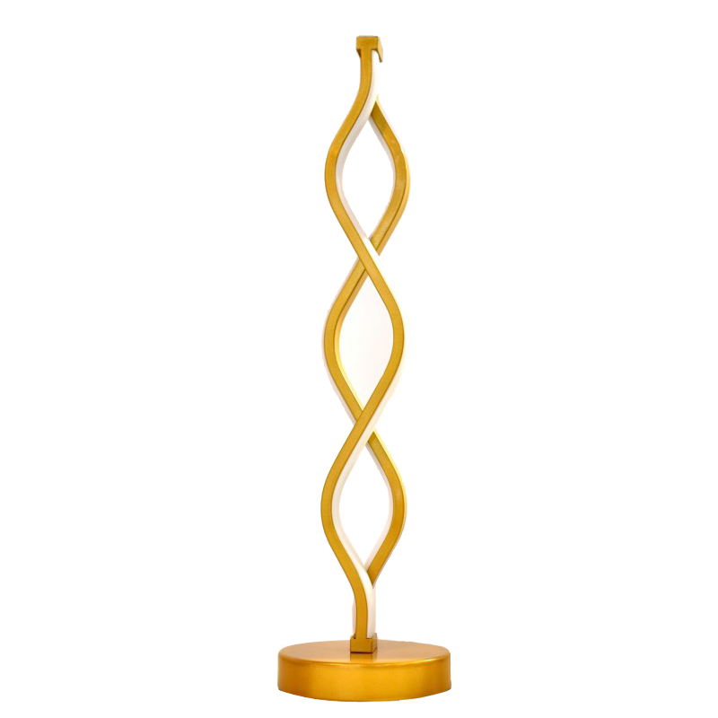 Lámpara de sobremesa THORLED – aluminio Dorado