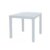 Mesa PICTRO 80×80 – plástico Blanco