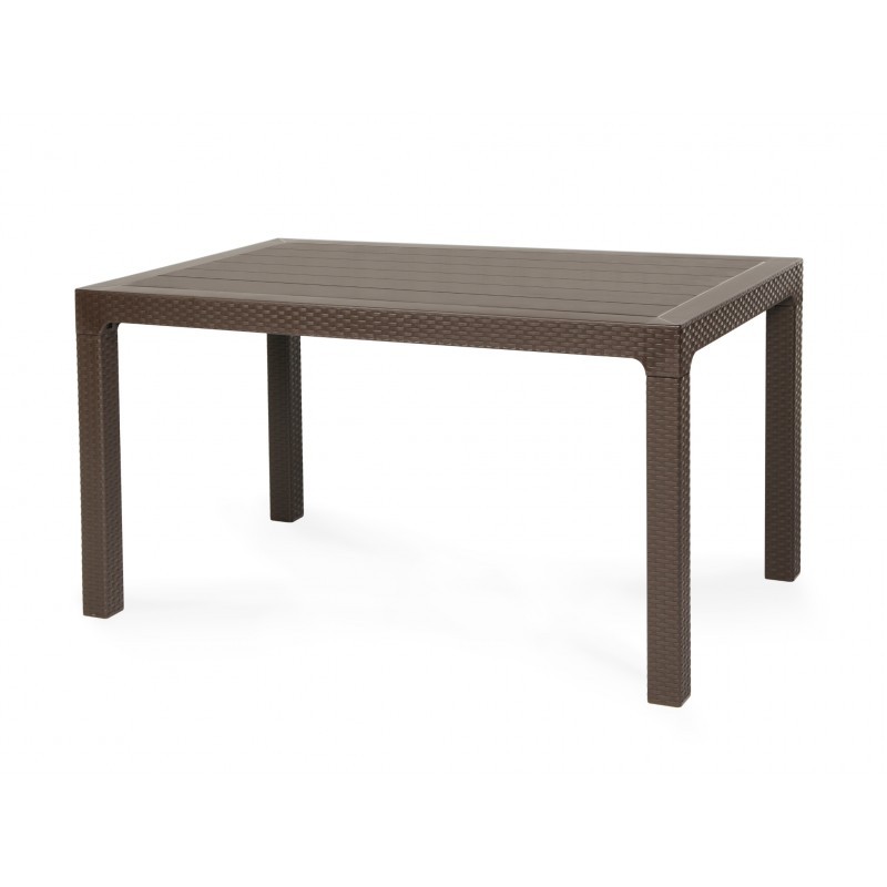 Mesa PICTRO 140×80  – plástico Marrón chocolate