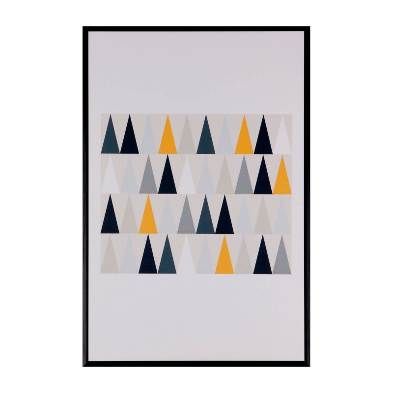 Cuadro COLORED TRIANGLES 40×60 – marco Negro
