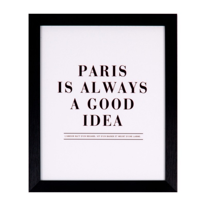 Cuadro GOOD IDEA 25×30 – marco Negro