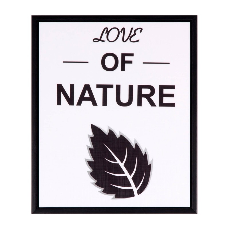 Cuadro I LOVE NATURE 25×30 – marco Negro