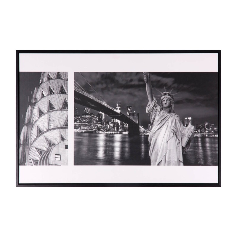 Cuadro STATUE OF LIBERTY 60×40 – marco Negro