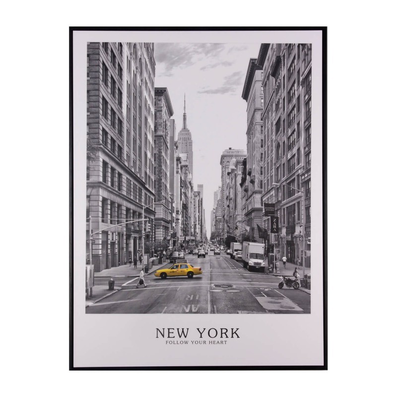 Cuadro NY AVENUE 60×80 – marco Negro