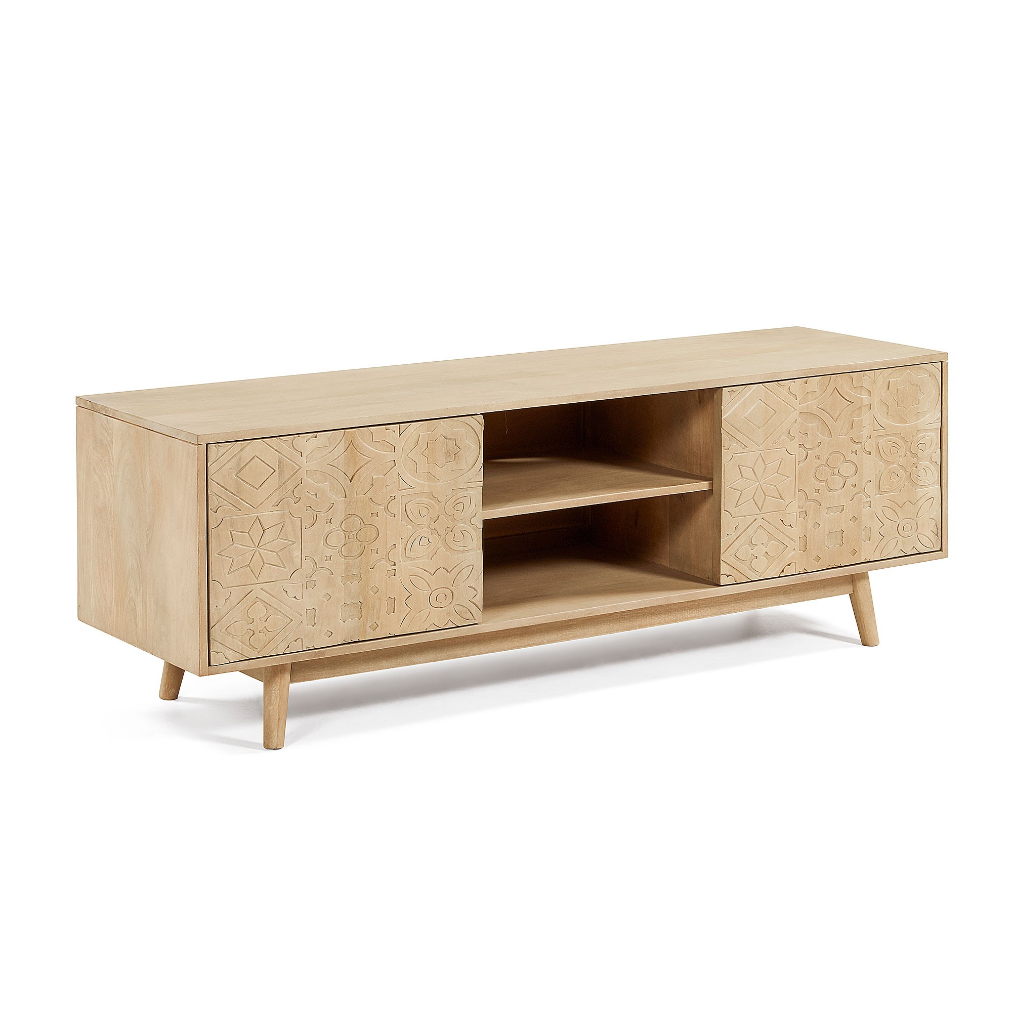 Mueble TV HAMBURGO 160×45 – madera de mango Natural