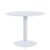 Mesa de comedor LUBECA 100 – MDF Blanco – metal Blanco