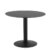 Mesa de comedor LUBECA 100 – MDF Antracita – metal Negro