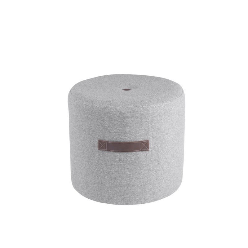 Puff GARONA – tejido Gris claro